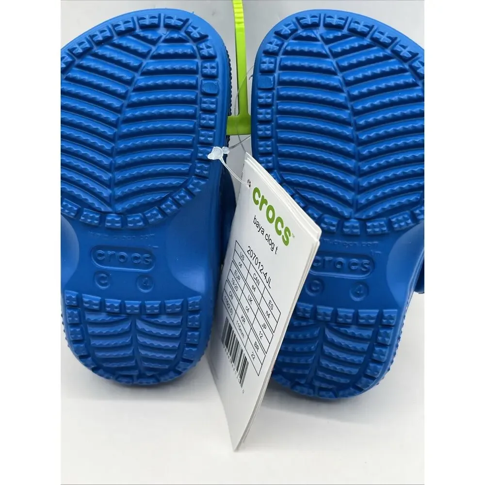 Crocs Unisex Toddler Baby Child Baya Clogs Blue Size US 4C NWT